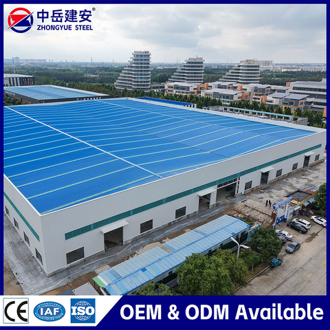 Insulated Panel ဖြင့် စိတ်ကြိုက် Prefabricated Steel Structure Warehouse