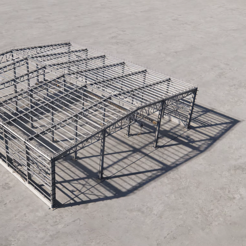 プレハブの鉄骨構造のワークショップの注文の金属フレームの速い取付けが付いている産業工場の建物の倉庫